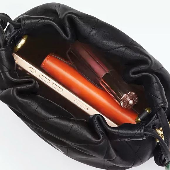 Authentic NWT Coach Faye Mini Drawstring Quilted Shoulder Bag - Picture 4 of 6